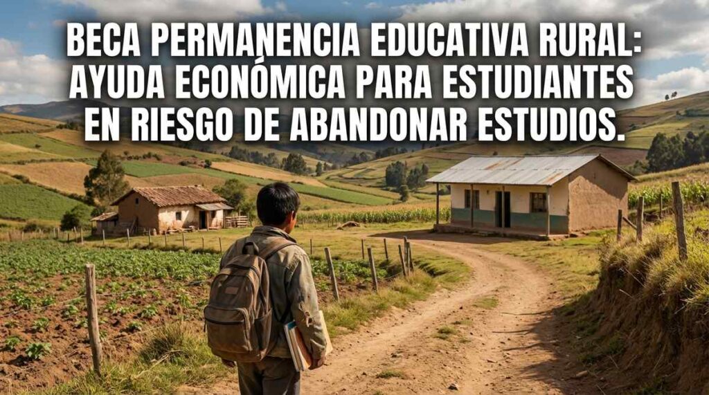 Beca Permanencia Educativa Rural: ayuda económica para estudiantes en riesgo de abandonar estudios