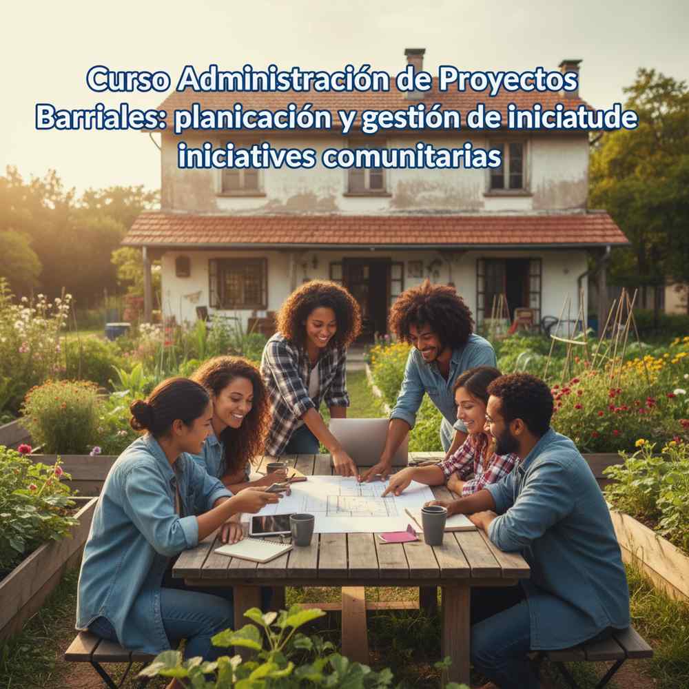 Curso Administración de Proyectos Barriales: planificación y gestión de iniciativas comunitarias