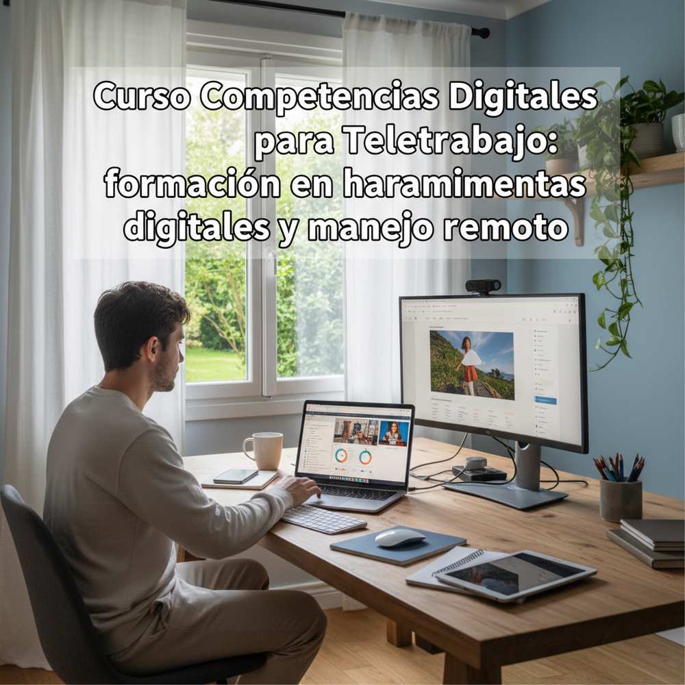 Curso Competencias Digitales para Teletrabajo: formación en herramientas digitales y manejo remoto