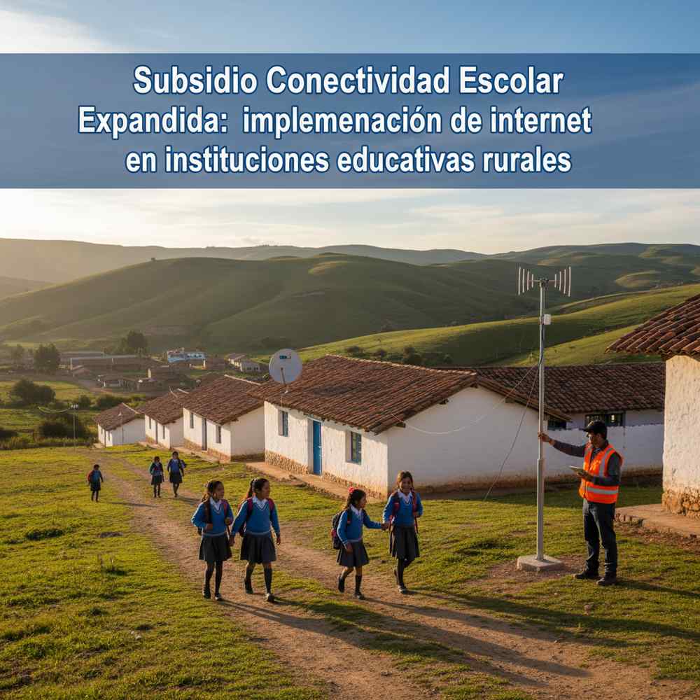Subsidio Conectividad Escolar Expandida: implementación de internet en instituciones educativas rurales