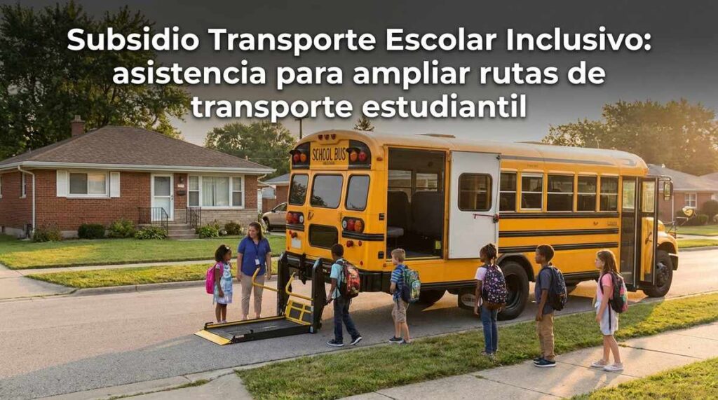 Subsidio Transporte Escolar Inclusivo: asistencia para ampliar rutas de transporte estudiantil